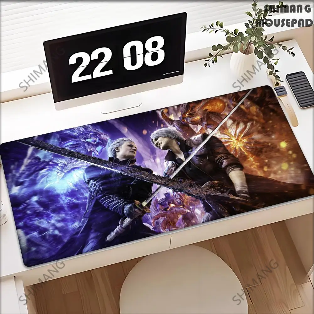 

Devil May Cry Mouse Pad Dante Vergil Nero V Large XXL Mousepad Computer Keyboard Padding Anime Gaming Accessories Desk Mat