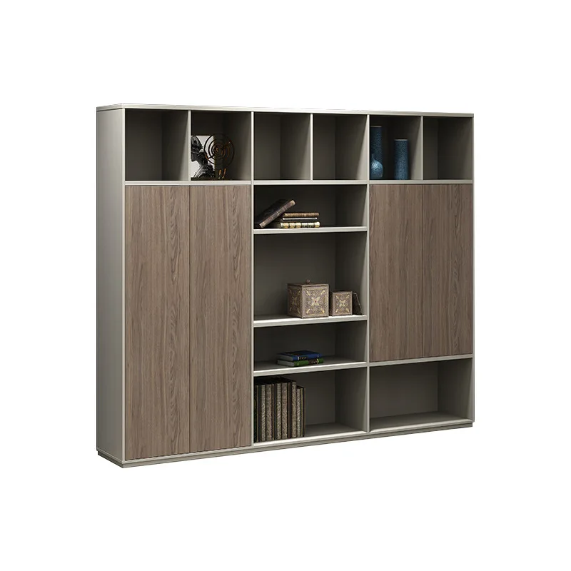 File cabinet combination bookcase simple modern office display storage wood