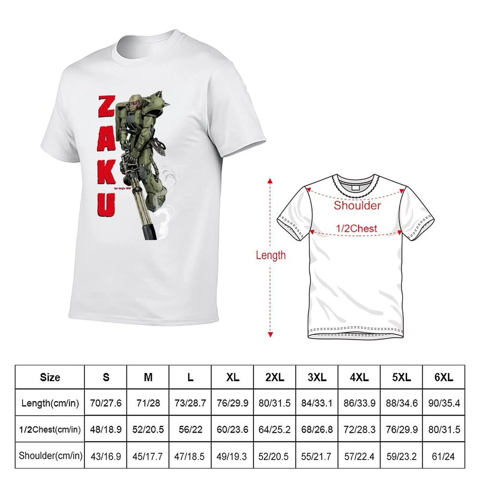 Heavy Zaku T-Shirt man tshirt t shirt for man T-Shirt