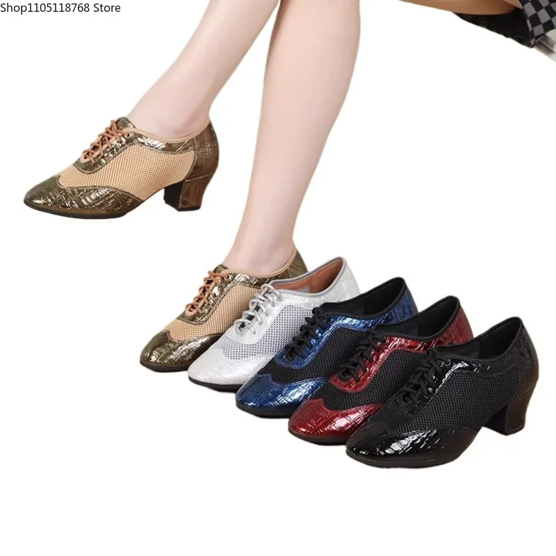 

Обувь для латинских танцев Обувь для тренировок на теле с мягкой квадратной обувью для социальных танцев Женские кроссовки