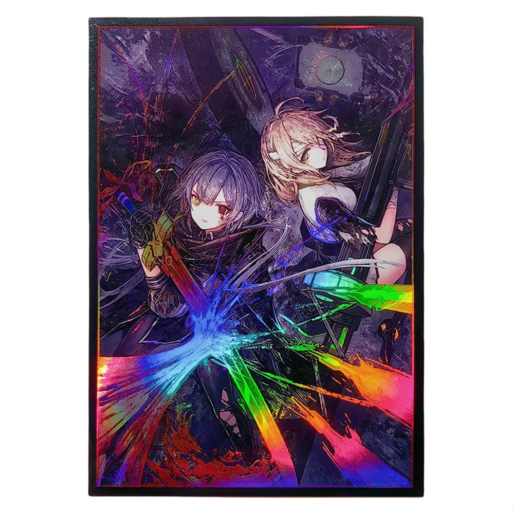 63x90mm 50PCS DIY Anime Trading Cards Board Game Cards protector for YU-GI-OH Card Art Anime Printing Card Sleeves Protectors