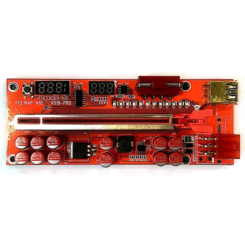 Câble d'extension de carte PCIE, VER018 PRO, USB 3.0, PCI-E Riser Card, 1X à 16X
