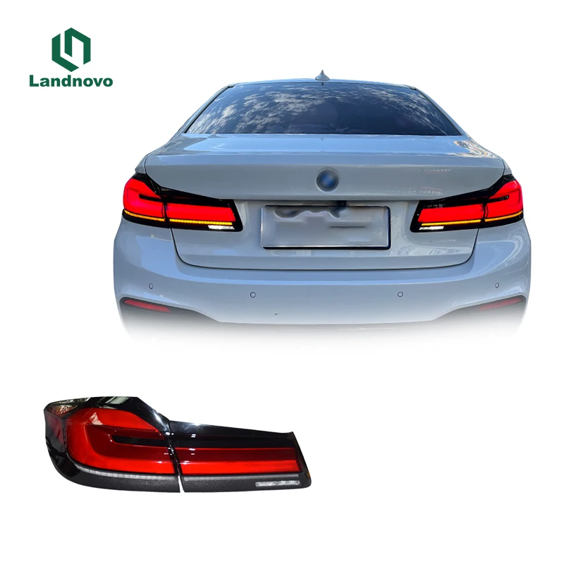 Landnovo body parts car assembly led taillight replacement For 5 series Old style changed to new style led tail light