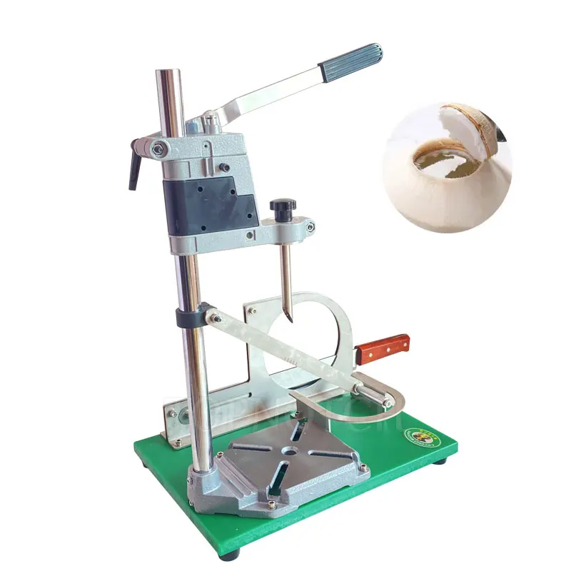 

Manual Opening Coconuts Machine Heavy Duty Coconut Cutter Save Effort Coconut Capping Cover Drilling Machine