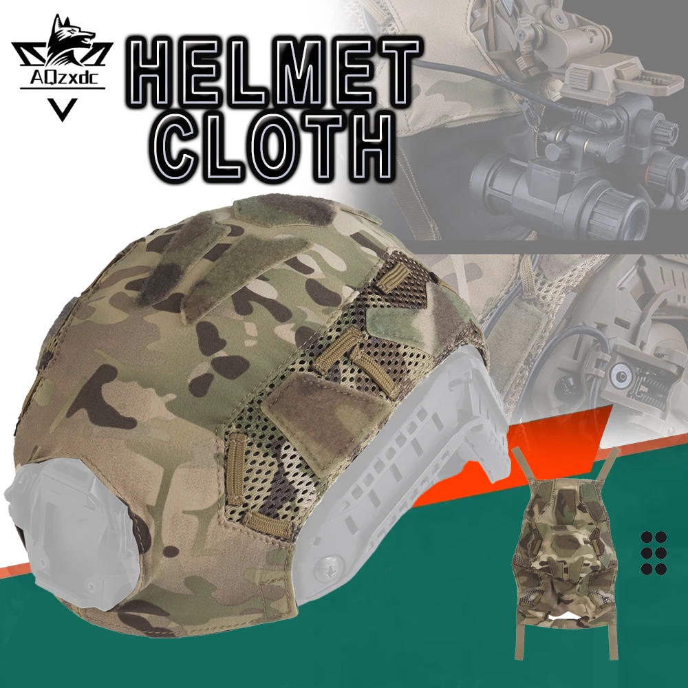 

Tactical Helmet Cover Fast Breathable Paintball Protective Helmet Cover Combat Airsoft Helmet Accessories for Hunting shooting