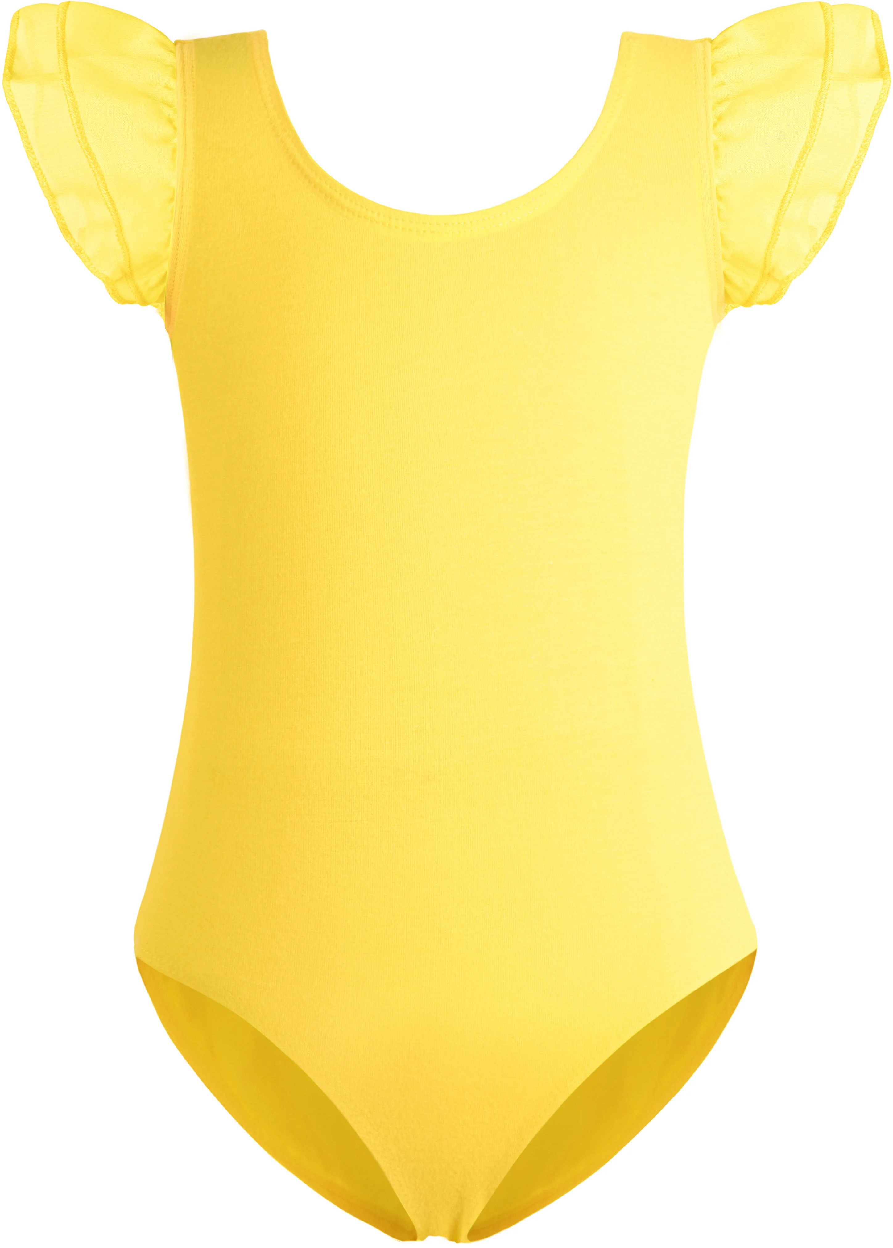 Girls Ballet Leotard Toddler Team Basic Short/Ruffle Sleeve Dance Leotards Ballet Dancewear