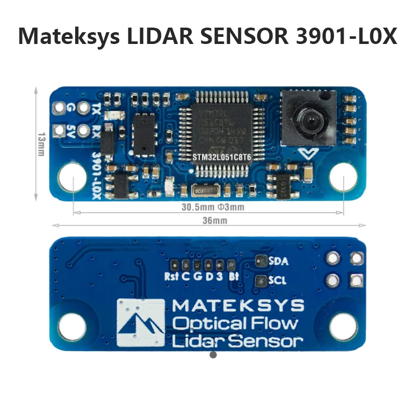 MATEKSYS OPTICAL FLOW & LIDAR SENSOR 3901-L0X INAV Flow Sensor Module