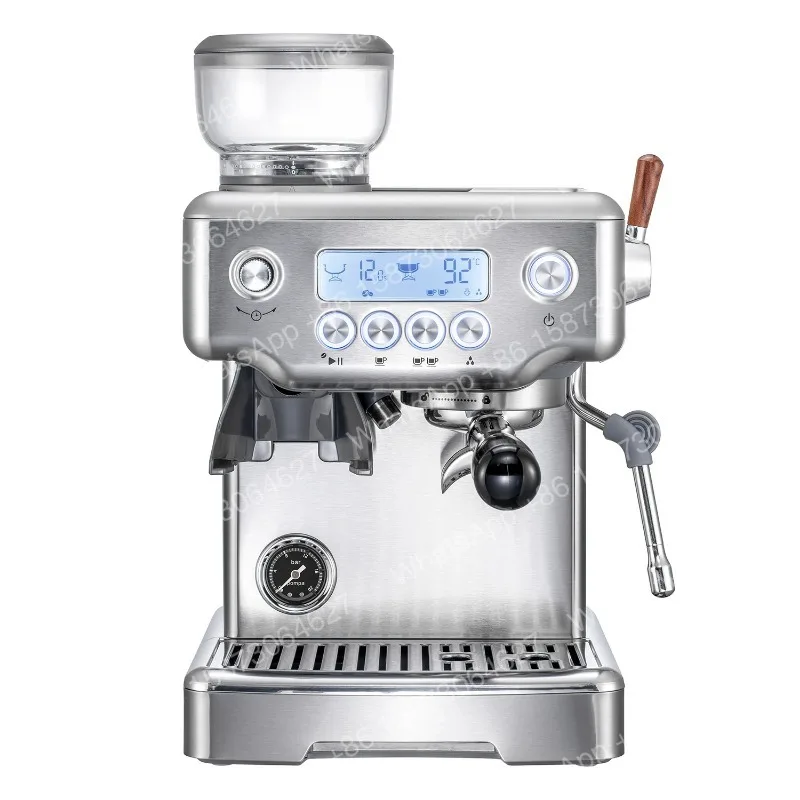 Cafetera Profesional Automática 4 en 1, Cafetera Expresso/Cappuccino para el Hogar y Comercial con Molinillo