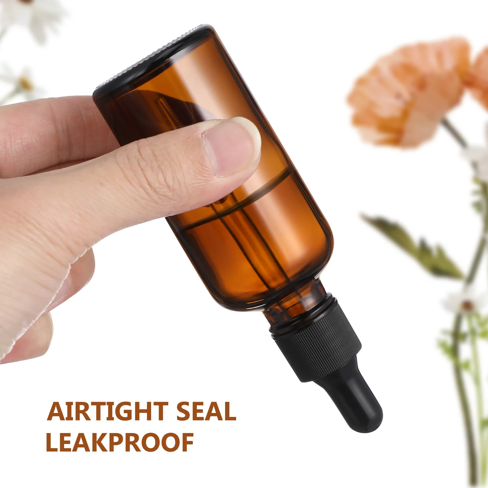 

12 Pcs Essential Oil Bottle Perfume Dropper Bottles Mini Liquid Pipette Travel Brown Oils Containers Vial Woman