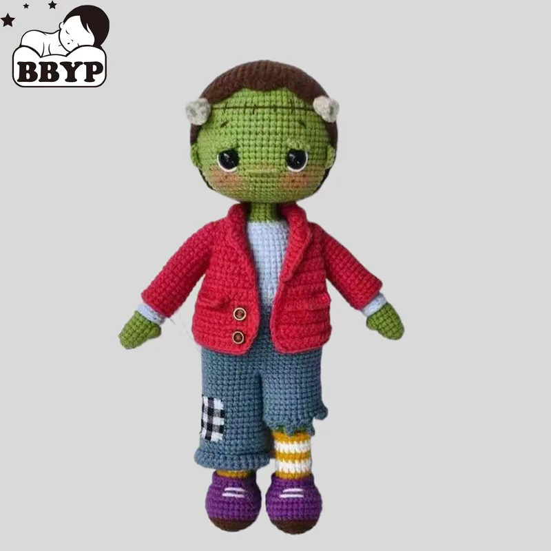 

Handmade Knitting Doll Crochet Frankenstein Doll Crochet Dolls For Home Accessories Craft Toy Ornaments