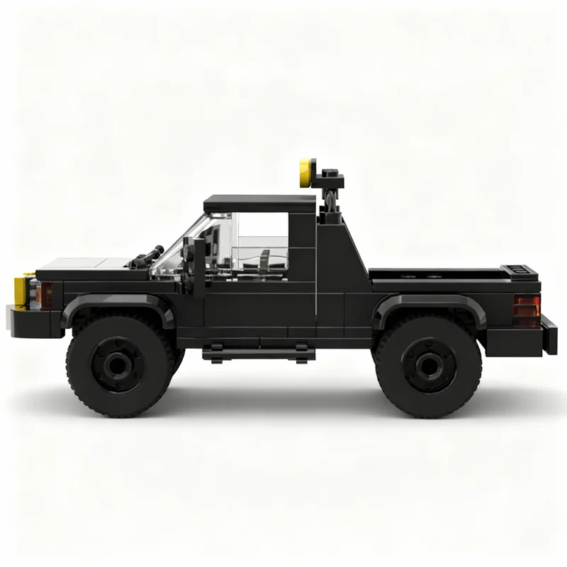 172 Piezas MOC Toyota HiLux Regreso al Futuro, Bloques de Construcción de Modelo Creativo, Regalos de Navidad, Arquitectura, Idea Creativa DIY