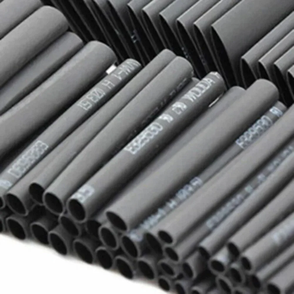 420pcs Black Heat Shrink Tube Glue Polyolefin Waterproof Sleeving Tubing Sleeve Wrap Tubing Kit Cable Sleeves image 4