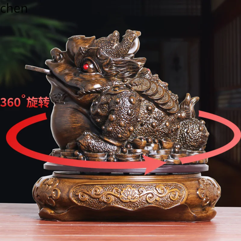 Three-legged Golden Toad Wealth-Attracting Ornament Modern Living Room Wine Cabinet Decoration Office Decor