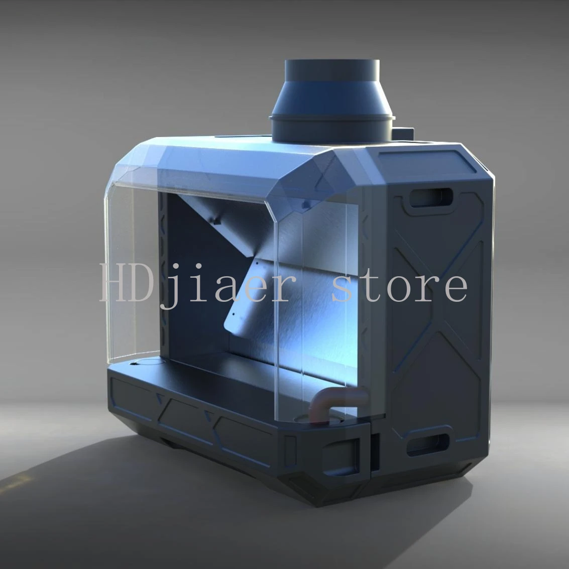 Model water curtain toy figure coloring spray painting water curtain water coloring workbench