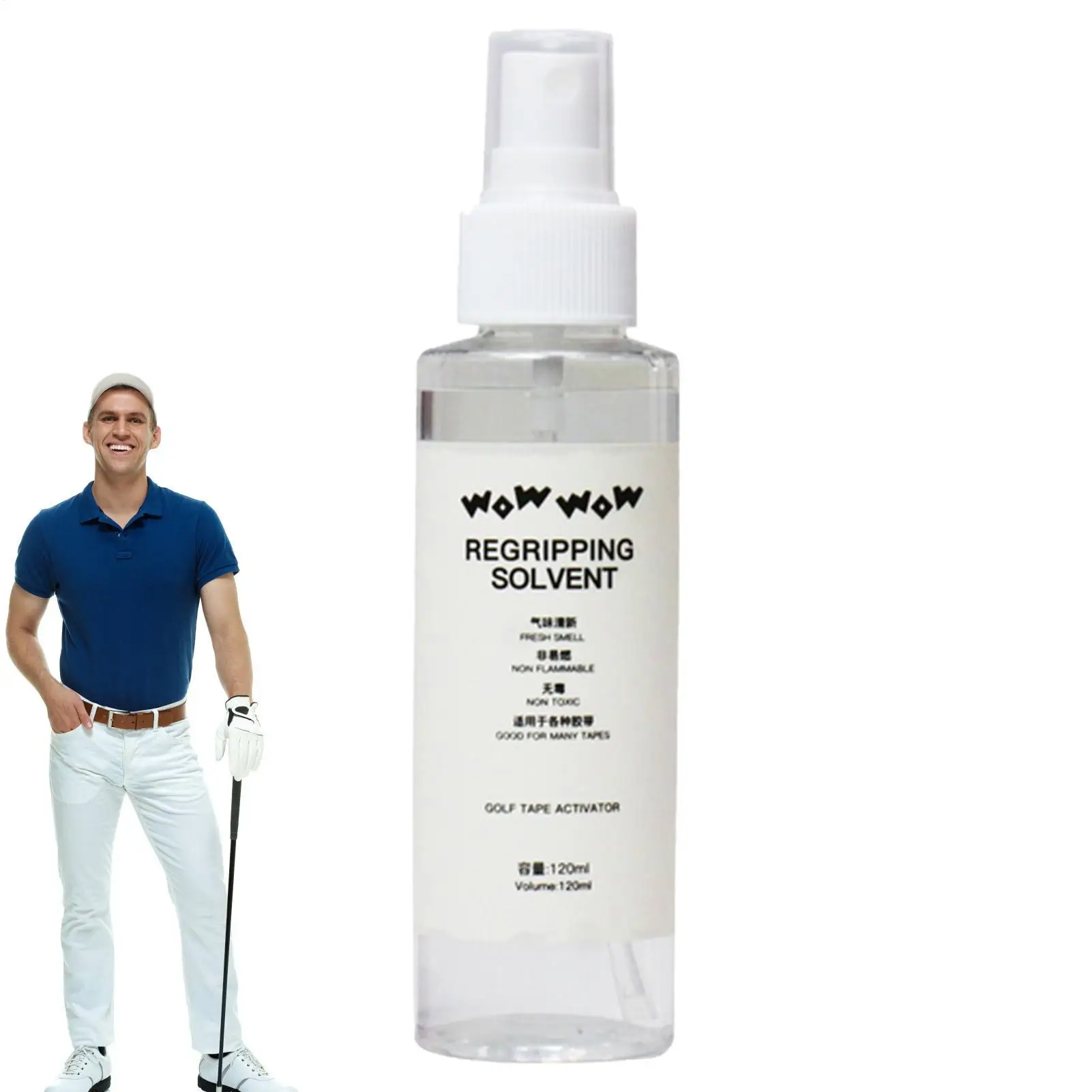 120ml Golf Grip Solvent Golf Clubs Regripping Effective Solvent Solution for Easy Regripping And Golf Club Repair Random Pattern