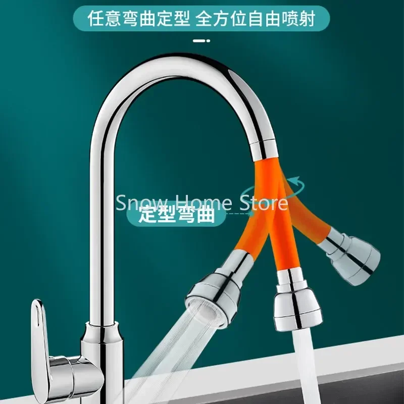 Robinet de cuisine tout en cuivre, extension universelle, bec d'eau, lavabo, douche externe, barboteur de tête anti-éclaboussures