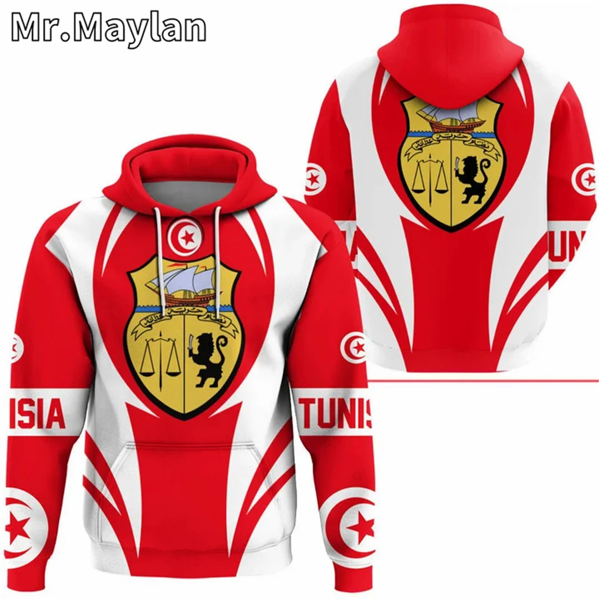 

AFRICAN HOODIE Country TUNISIA Flag 3D Printed Unisex Hoodies Men/Women Streetwear Zip Pullover Casual Jacket Tracksuits YH-2888