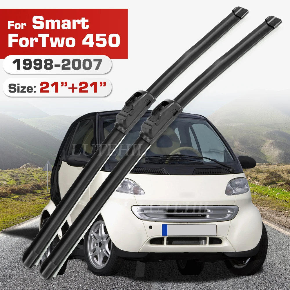 

Стеклоочиститель для Smart ForTwo 450 1998-2007 1999 2000 2001 2002 2003 2004, передние лобовое стекло, щетка для лобового стекла 21 "+ 21"