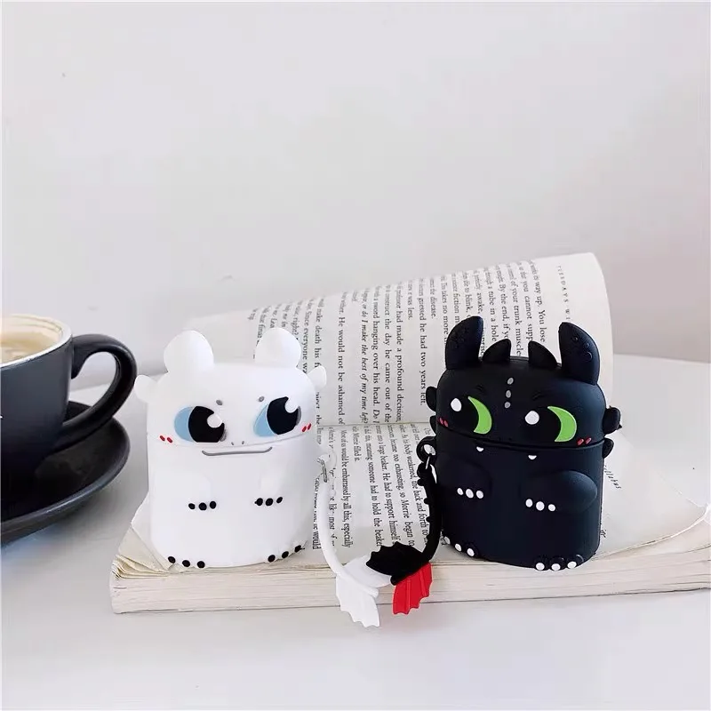 

Cute Cartoon Dragon Case for Airpod Pro 1 2 3 pro Bluetooth Earbuds Charging Box Protective Earphone Case Cover for AirPods Pro2