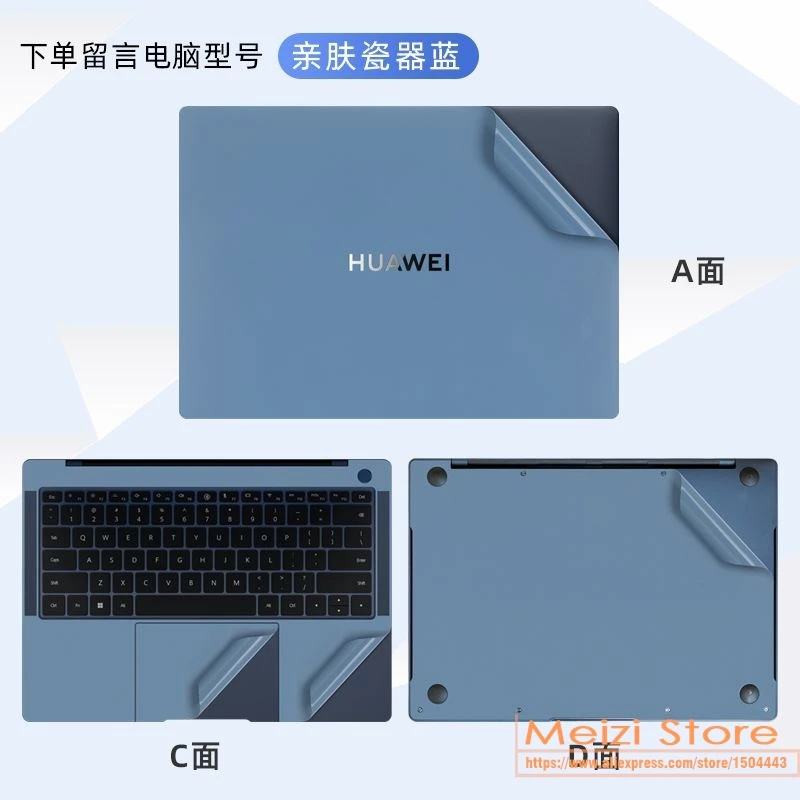 For Matebook X Pro 2024 2023 Matebook X Pro 2022 2021 2020 2019 2018 Full Body Laptop Vinyl Decal Cover Protector Sticker Skin