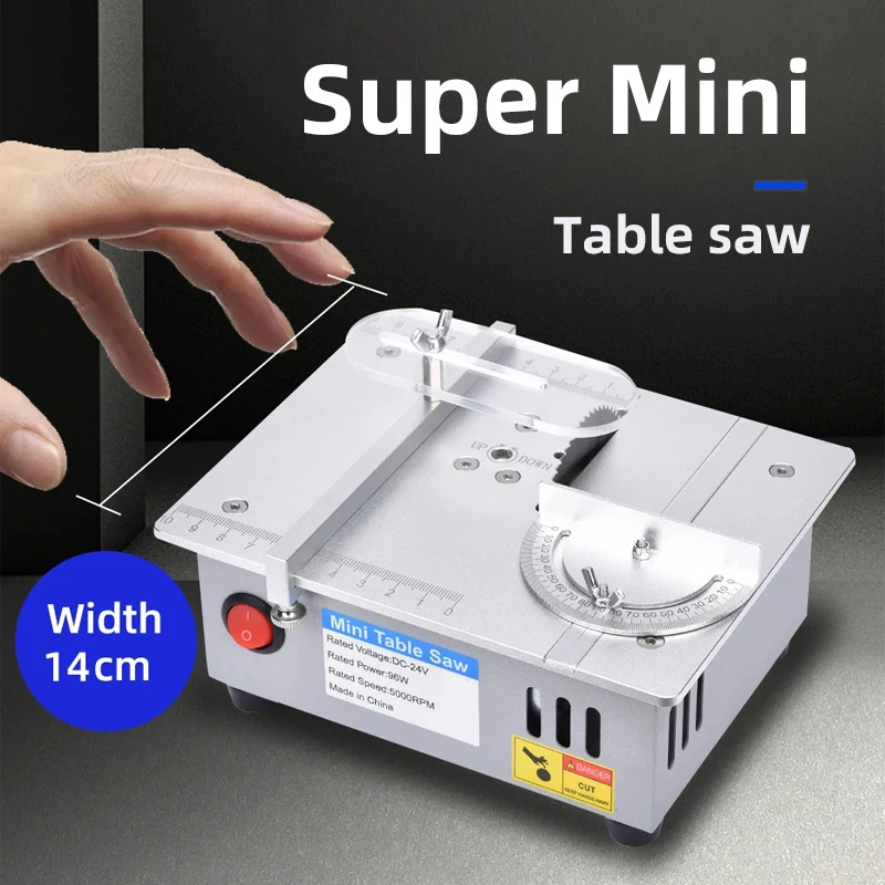 S3 Mini Table Saw,Desktop Table Chainsaws Acrylic PCB Sheet Cutting Machine,Lift Saw Cut-off DIY Woodworking Benches Small Lathe