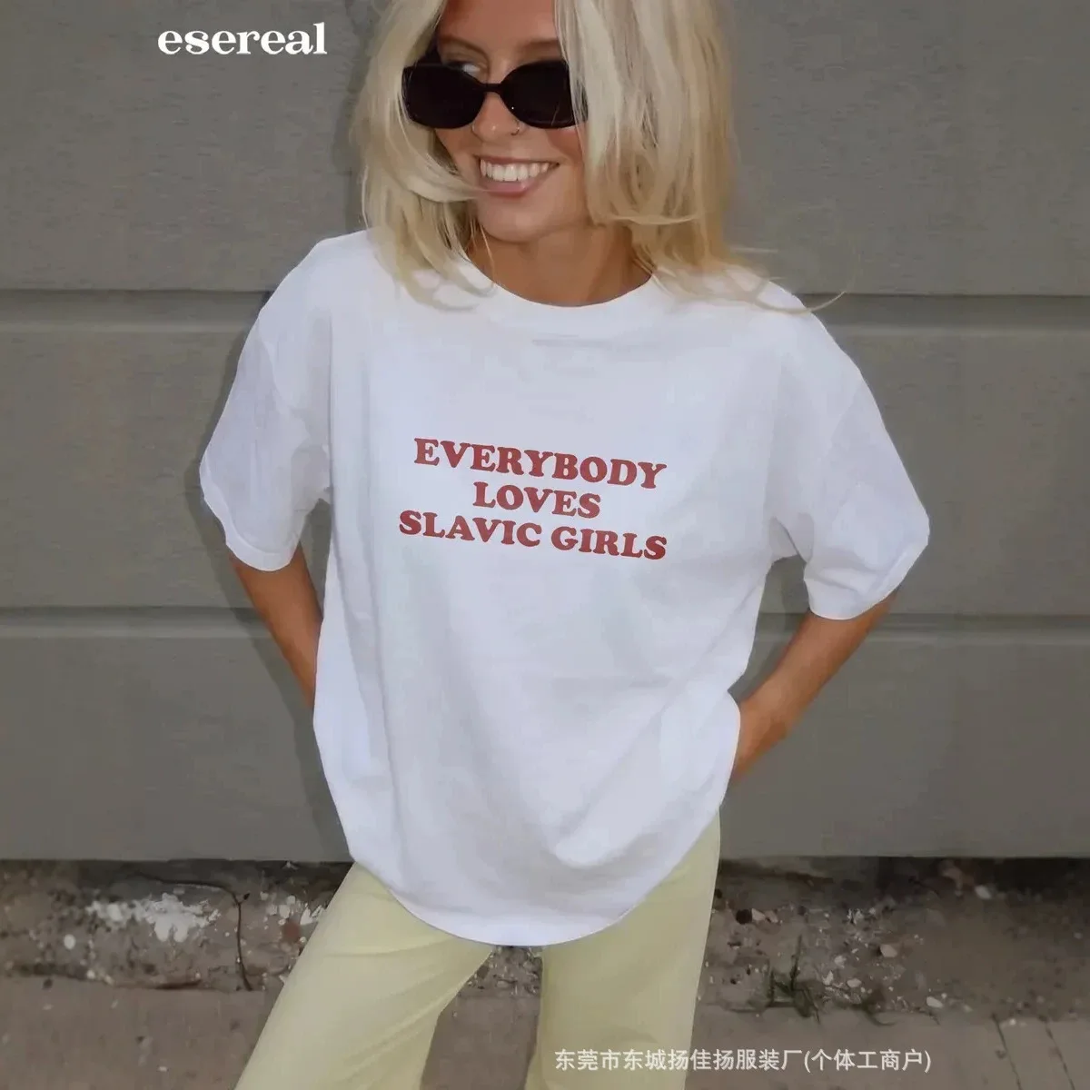 chic 90s Retro Aesthetic Women Cotton T‑Shirt Vintage Bold Block Letter Slogan Print Loose Crew Neck Short Sleeve Streetwear Top