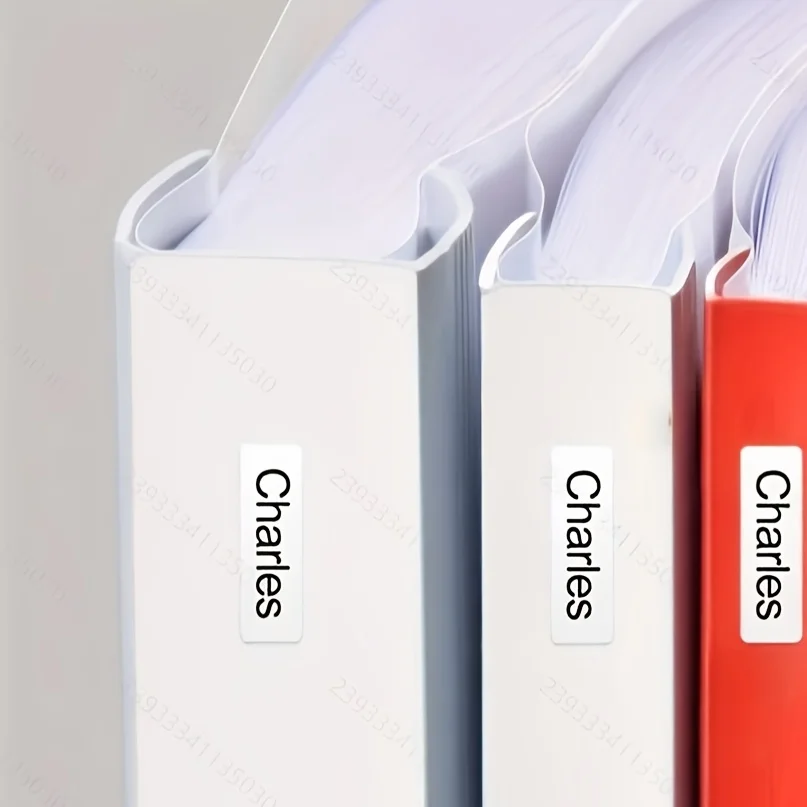 White Name Stickers with Personalized Design, Multifunctional Sealing Classification Labels for Office Stationery, Pencils