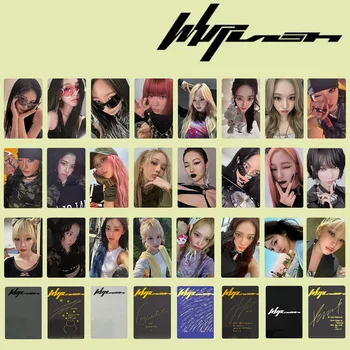 4 unids/set invierno Ningning Whiplash álbum película brillante tarjetas fotográficas Karina Giselle HMV BEAT SPEED Ver Selfie Lomo tarjetas regalos para seguidores