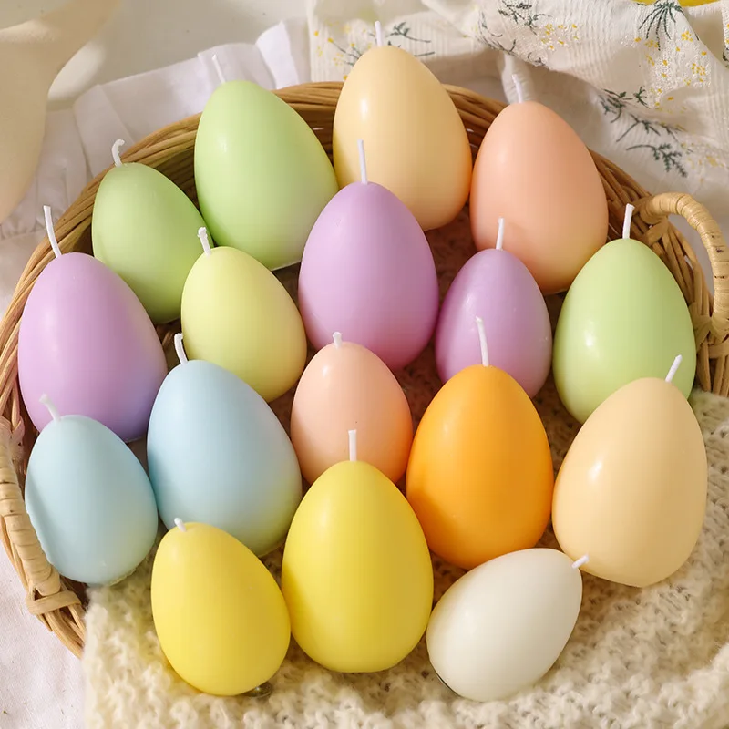 3D Ei Kerze Seife Form DIY Mousse Schokolade Kuchen Handwerk Backen Werkzeug Ostern Simulation Ei Seife Kunststoff Acryl Form Wohnkultur ﻿