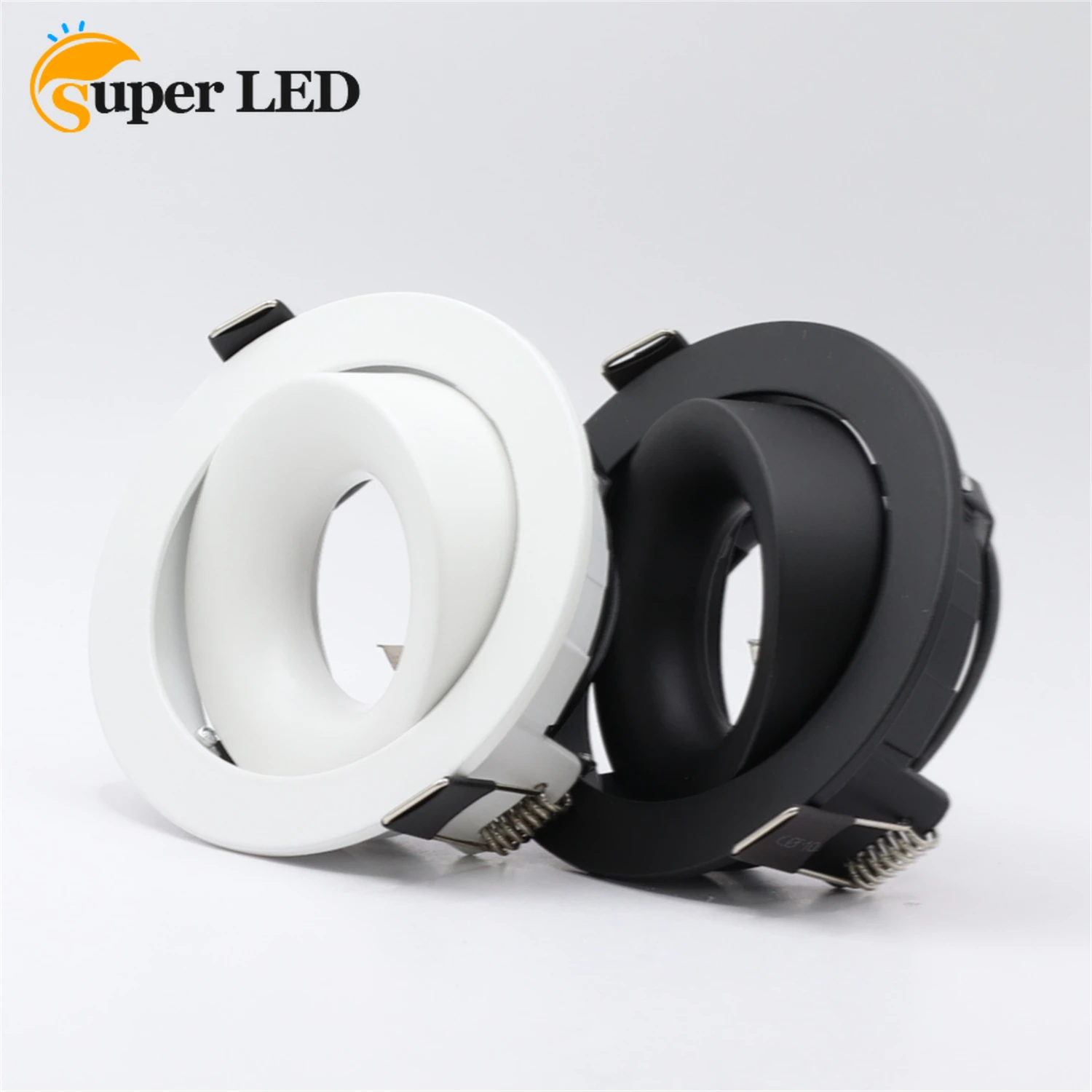 LED Modern Decorative Commercial Indoor Lighting High Quality Downlight Black White Spot Light Frame MR16 Bulb Fixture