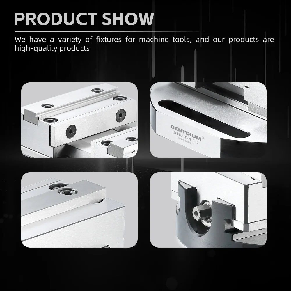 BENTDIUM توريد الدقة الذاتي توسيط ملزمة ل 5 محور آلة التصنيع باستخدام الحاسب الآلي أداة مع لقط المدى 40-100 مللي متر G110