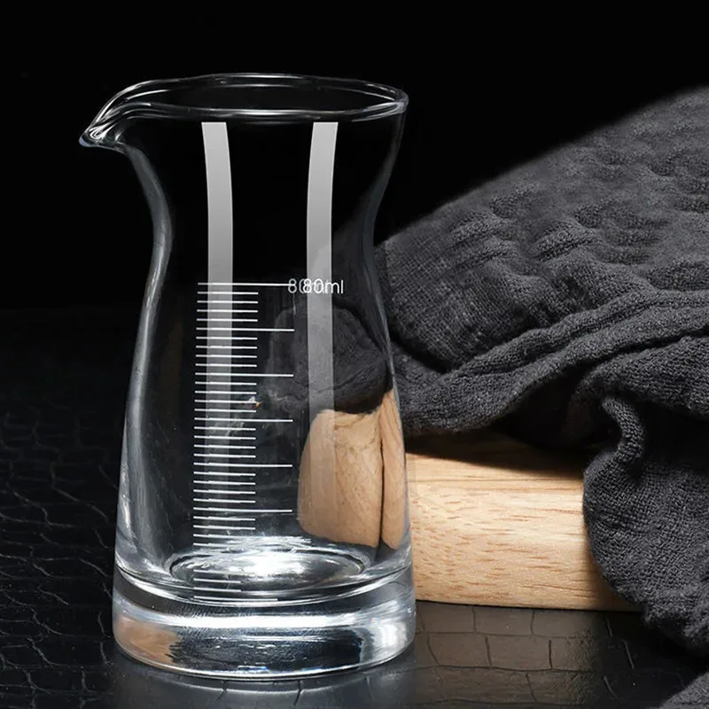 

TOPLIVING 6pcs Set 80ml Wine Dispenser Whiskey Foreign Wine Cups Household Measuring Jug Glass Wine Pot With Scale Transparent D