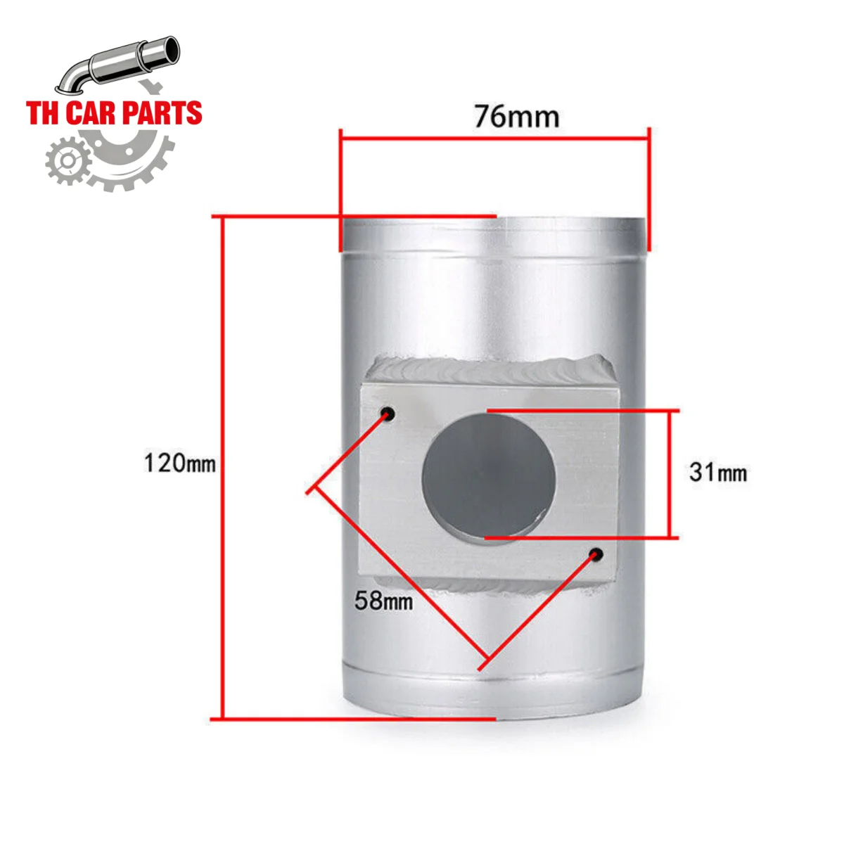 Mass Air Flow Sensor Mount Adapter for Mitsubishi ASX Lancer Air Flow Meter Flange Base