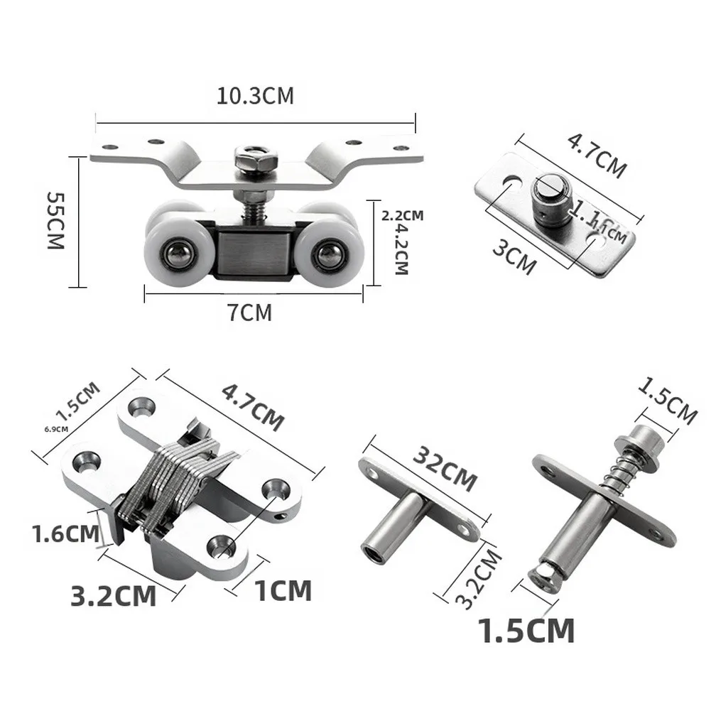 Stainless Steel Sliding Door Rollers Silent Heavy Pulleys For Indoor Outdoor Use For Doors Window Anti-Collision