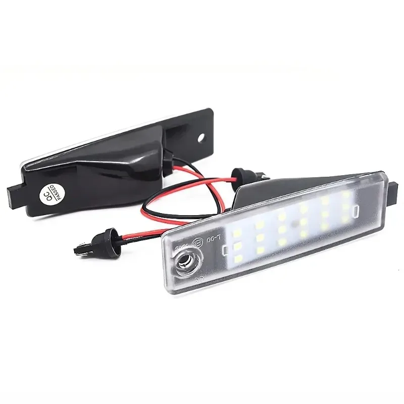 

For 2pcs Toyota Harrier Hiace Highlander Kluger Land Cruiser RAV4 White License Plate Light LED Number Plate Lamp