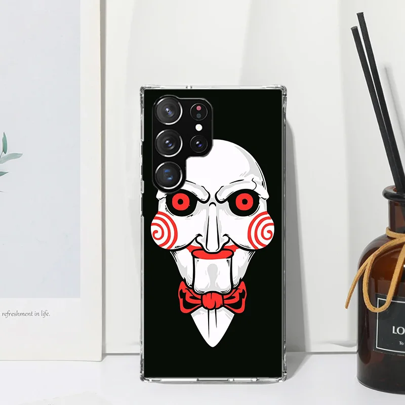 The Jigsaw Killer Horror Phone Case For Samsung Galaxy Note 20 Ultra 10 Plus 9 8 M11 M12 M21 M30S M32 M51 M52 J4 J6 + J8 Art Fun