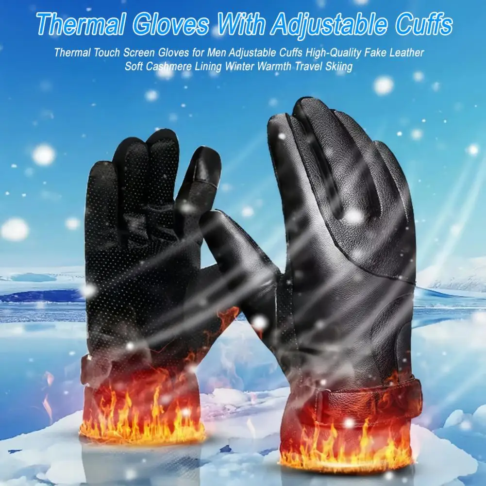قفازات شاشة اللمس الشتاء قفازات ركوب الدراجات الرجال النساء لمس الصوف اصطف الرياح واقية الدافئة الحرارية في الهواء الطلق قفازات الحرارية