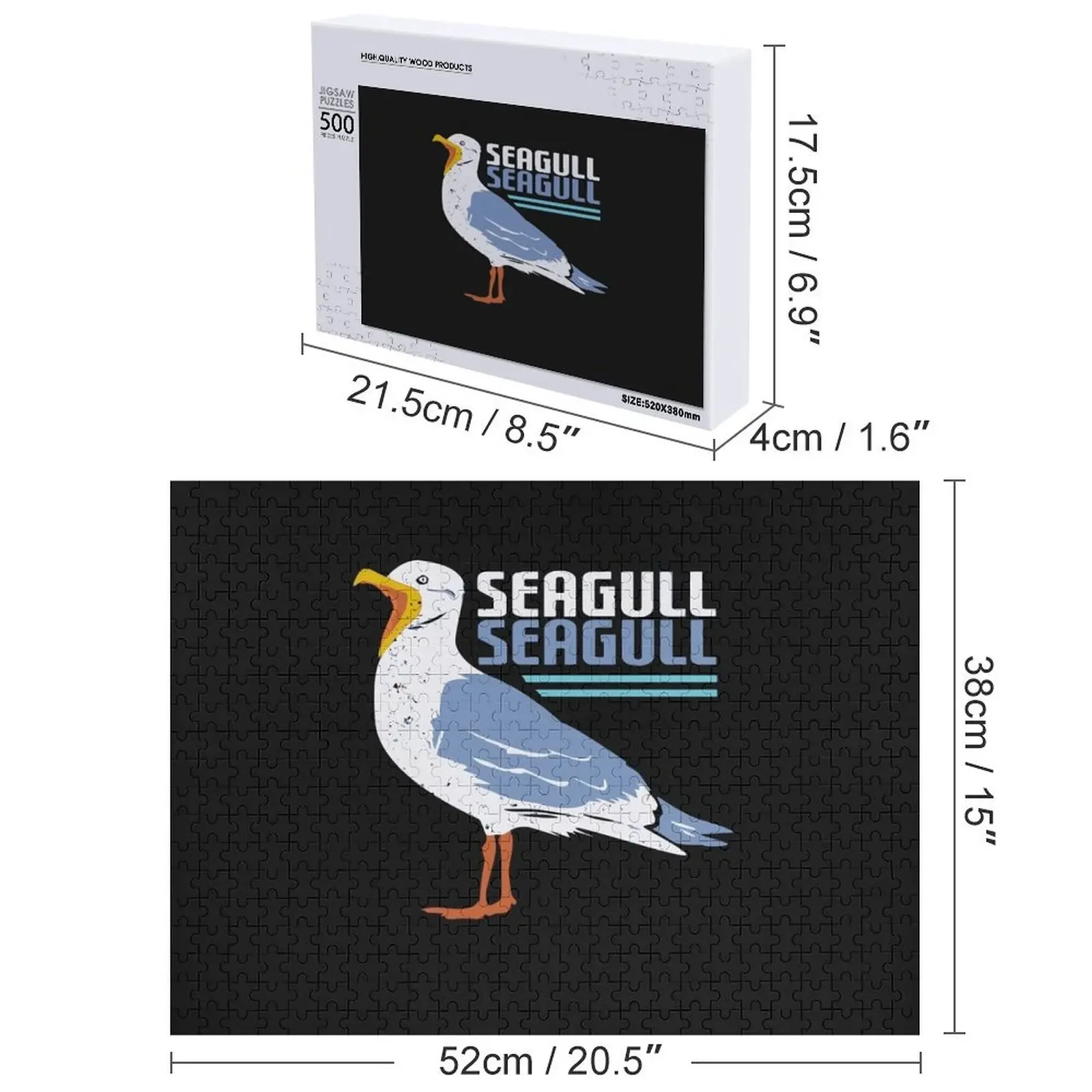 จิ๊กซอว์นกนางนวล ของขวัญเด็กแบบกำหนดเอง ของขวัญรูปภาพส่วนบุคคลสำหรับเด็ก เกมปริศนาสำหรับเด็ก