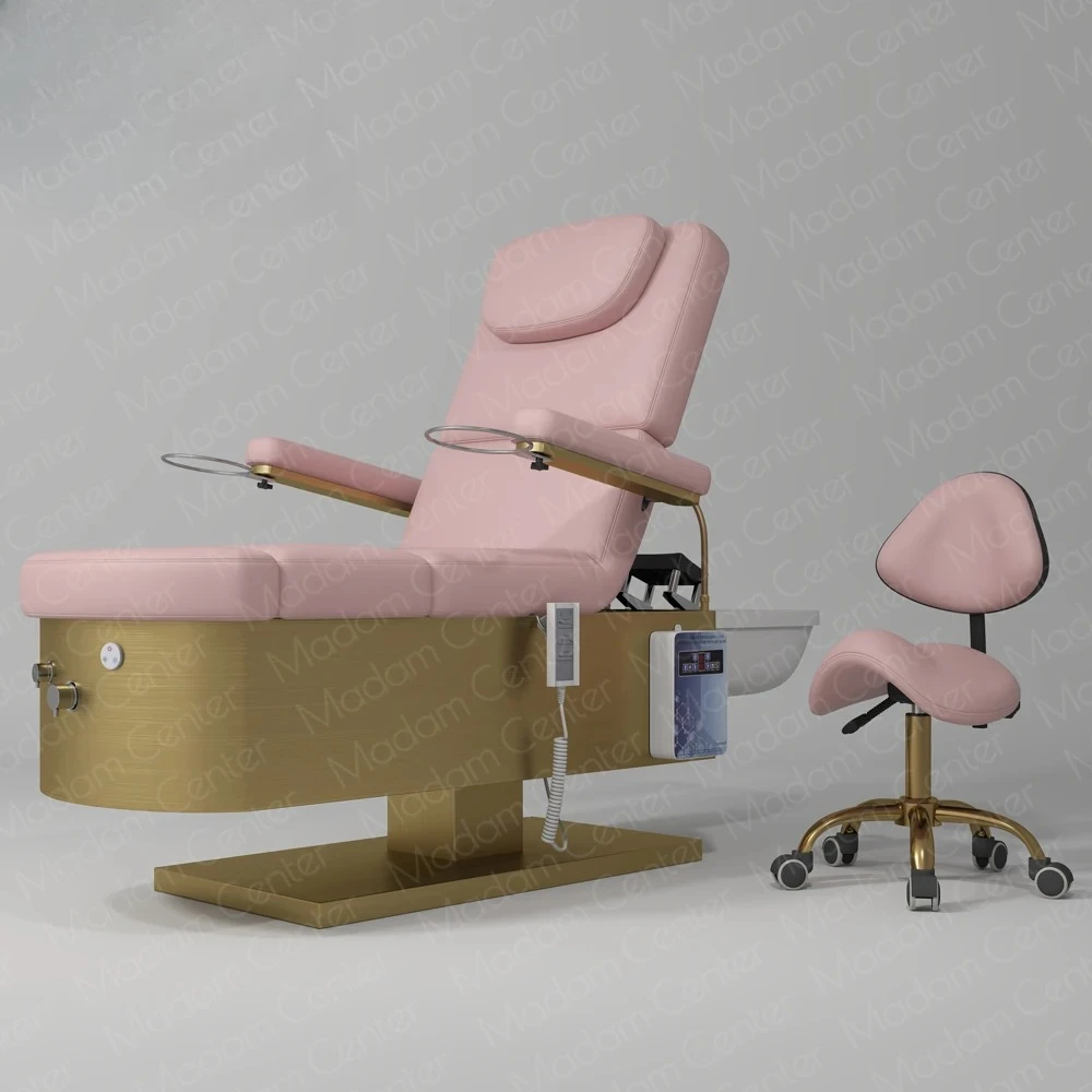 

Multifunction Pedicure Foot Spa Modern Design Shampoo Head Spa Bed with Fuming Fumigation Therapy for Salon Use