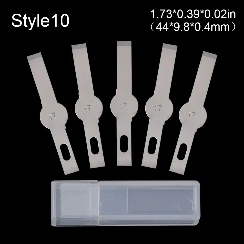 5pcs/set Metal Engraving Non-Slip Craft Knives 10pcs Blades Cutter Scalpel Knife Parts PCB Repair