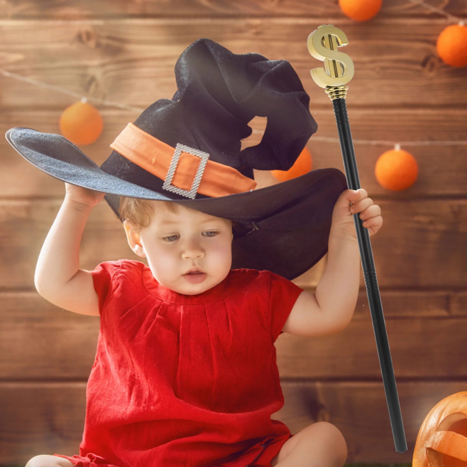 1 قطعة علامة الدولار الصولجان زي الدعامة لجميع القديسين تأثيري مرحلة الأداء مهرجان ملحق زينة حفلة عيد ميلاد