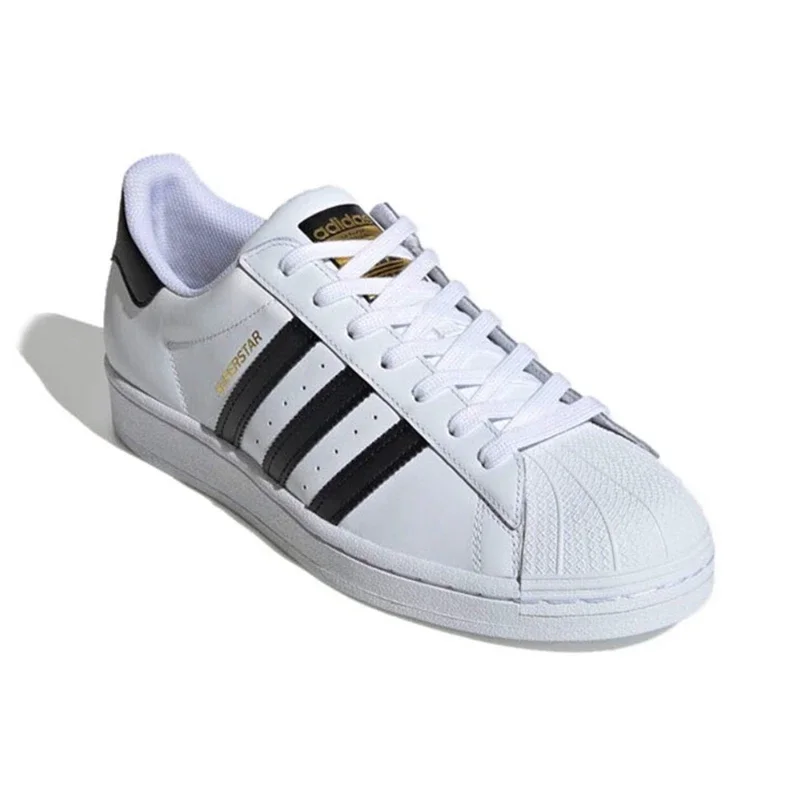 Adidas Superstar Men and Women Sports Sneakers, Casual Shoes, Black and White, Fashion, ZelEG4598