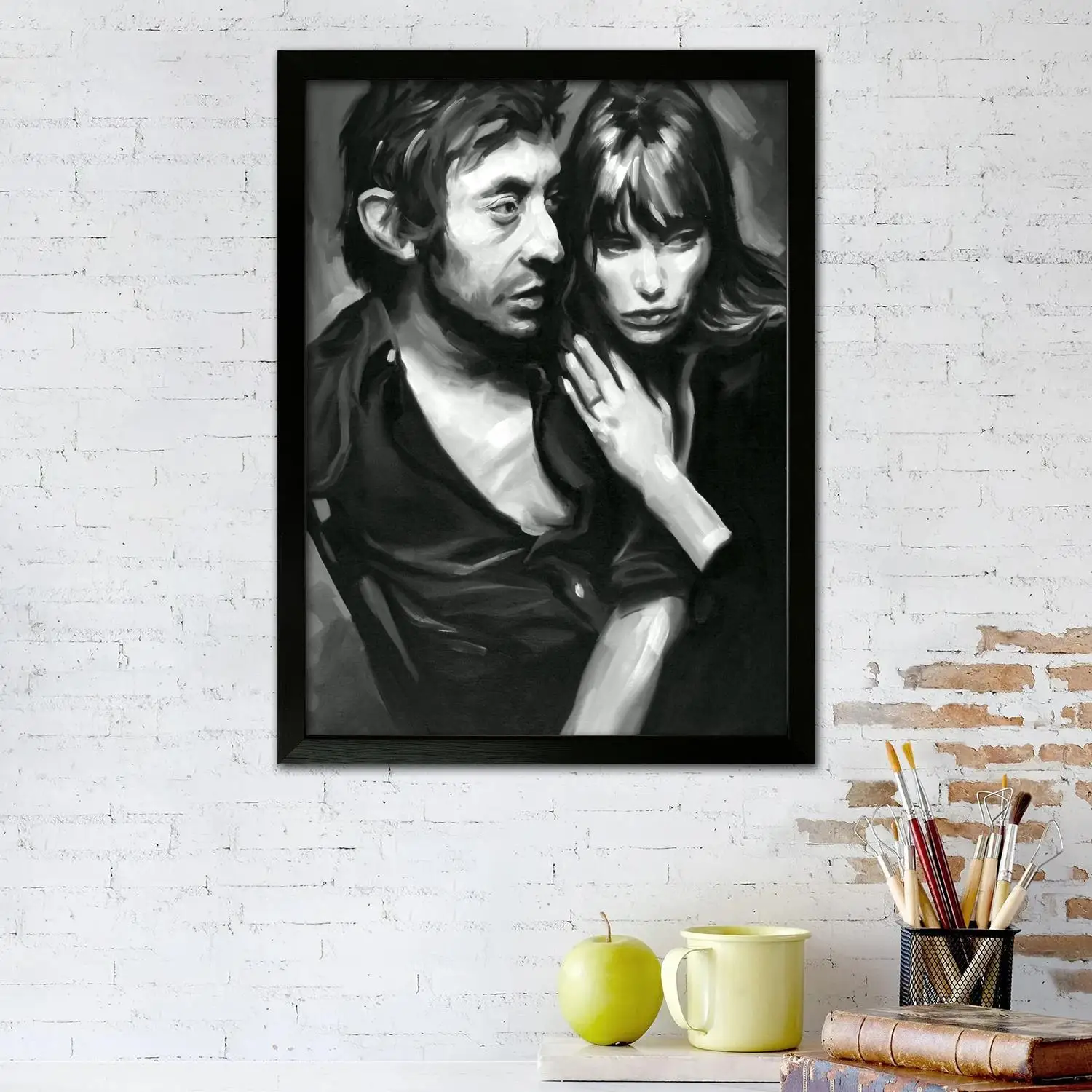 Serge Gainsbourg Canvas Art Poster and Wall Art Picture Print, Modern Family Bedroom Decor Posters,Decorative painting