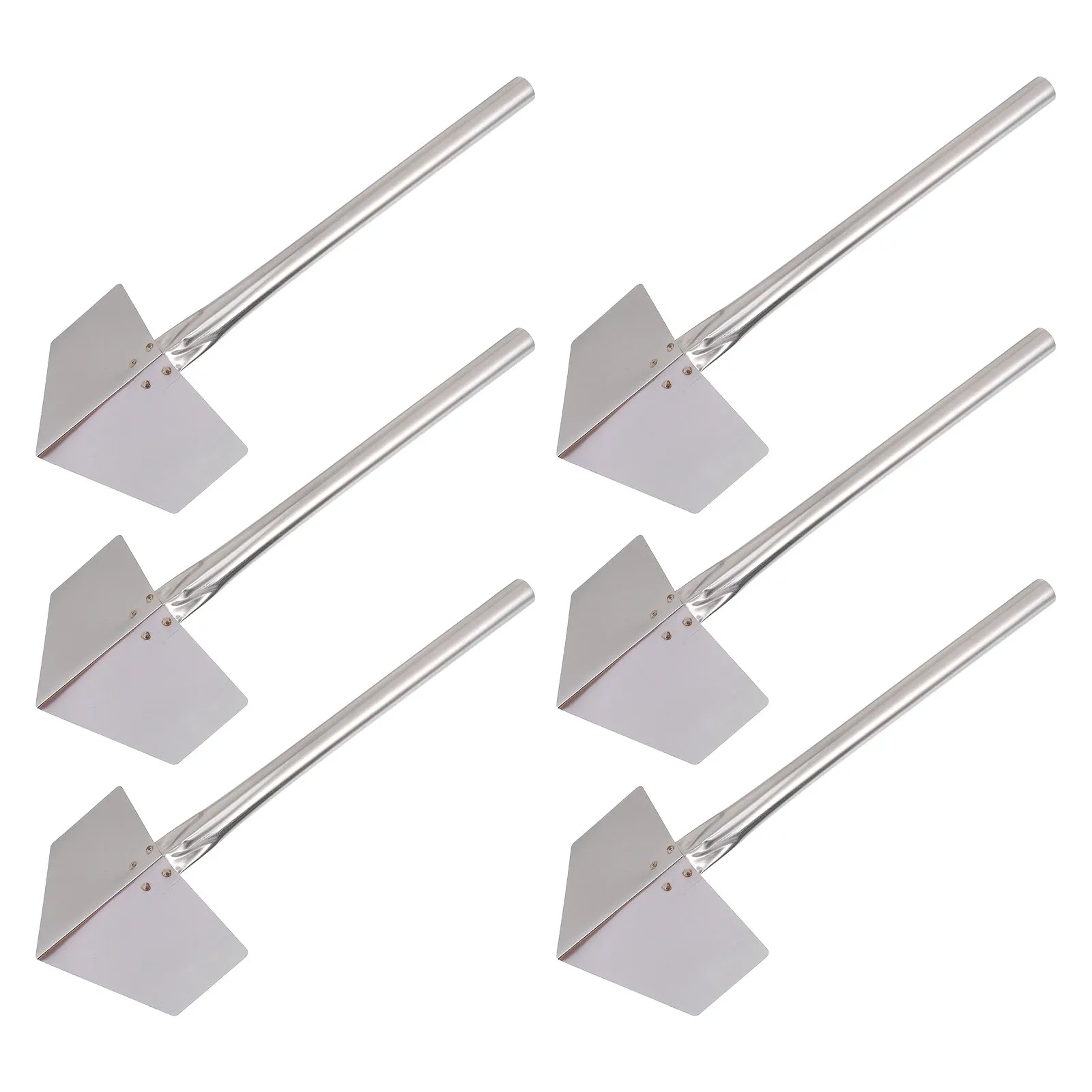 6Pcs Drywall Corner Trowel Stainless Steel Inner Corner Tool Ergonomic Handle for Wall Angle Repair Plastering Tool