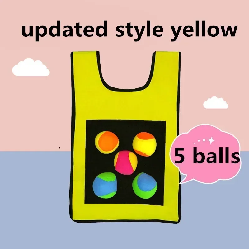 어린이 접착 저지 야외 도그볼 실내 조끼 부모-자식 대화 형 게임 소품 재미 있고 참여하는 스포츠 장난감 선물