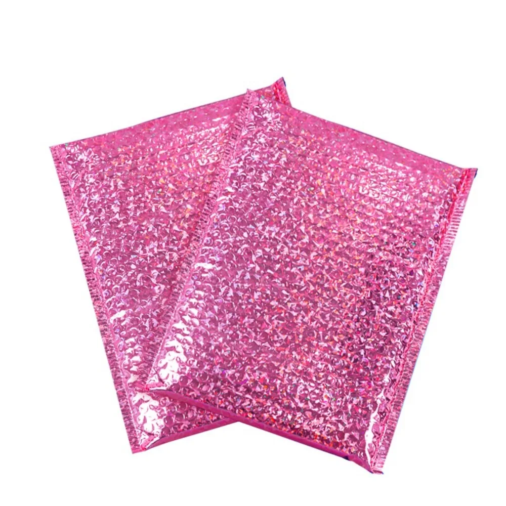 10pcs Self-Sealing Bubble Mailers Bag Waterproof Reusable Shipping Bags Heavy Duty Padded Multiple Sizes Colors Foam Bag