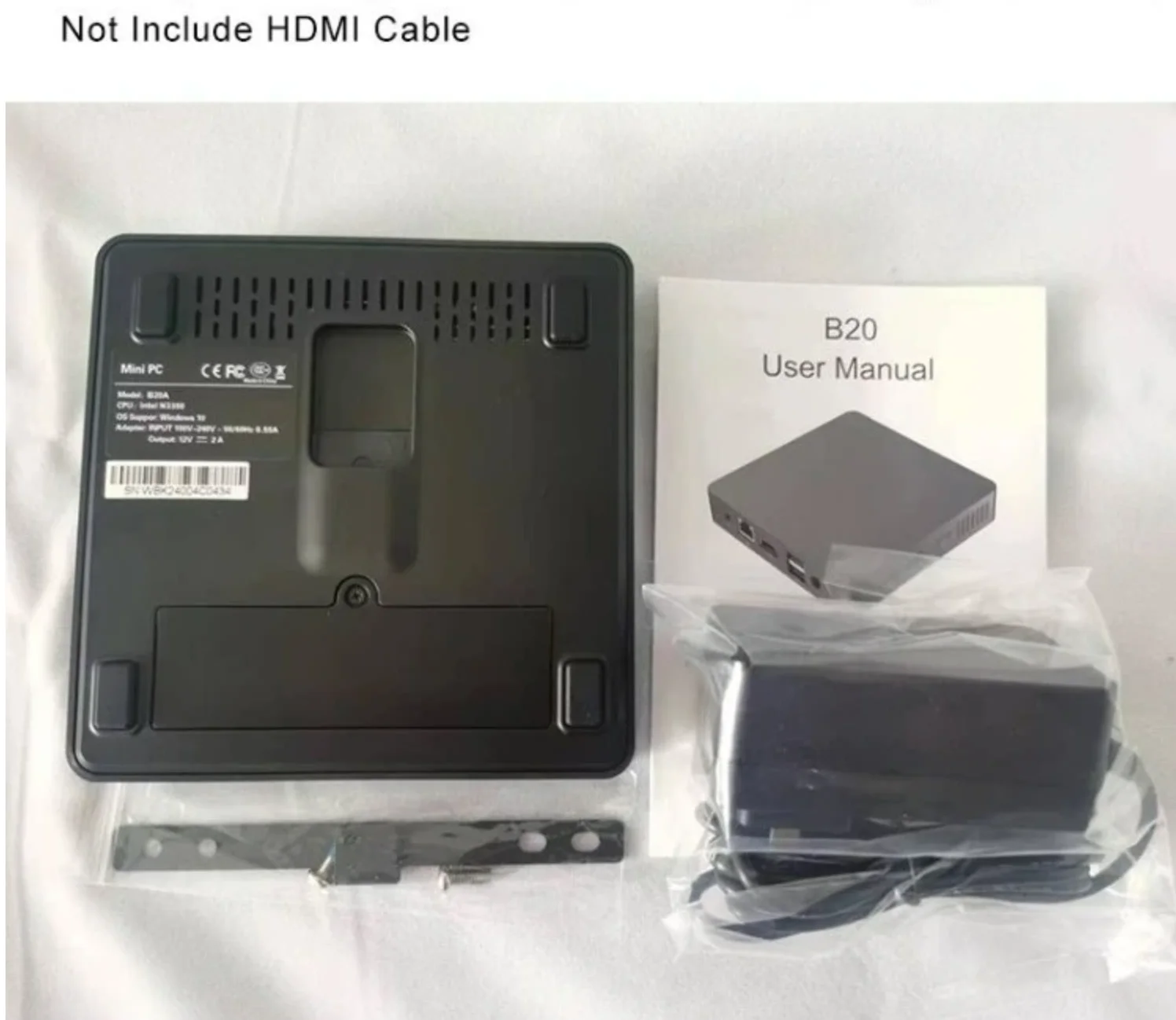 CPU Intel J3710 Windows 10 Pro Mini PC HTPC, with 8GB RAM 128GB ROM, USB 3.0, 1*HD-MI 1*VGA AC WIFI Computer