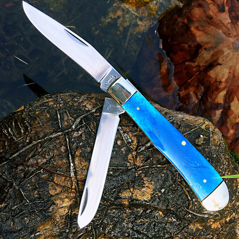 Bone Slip Joint Folding Blade Pocket Knives Classic Traditional Hunting Fishing Camping Tactical High quality