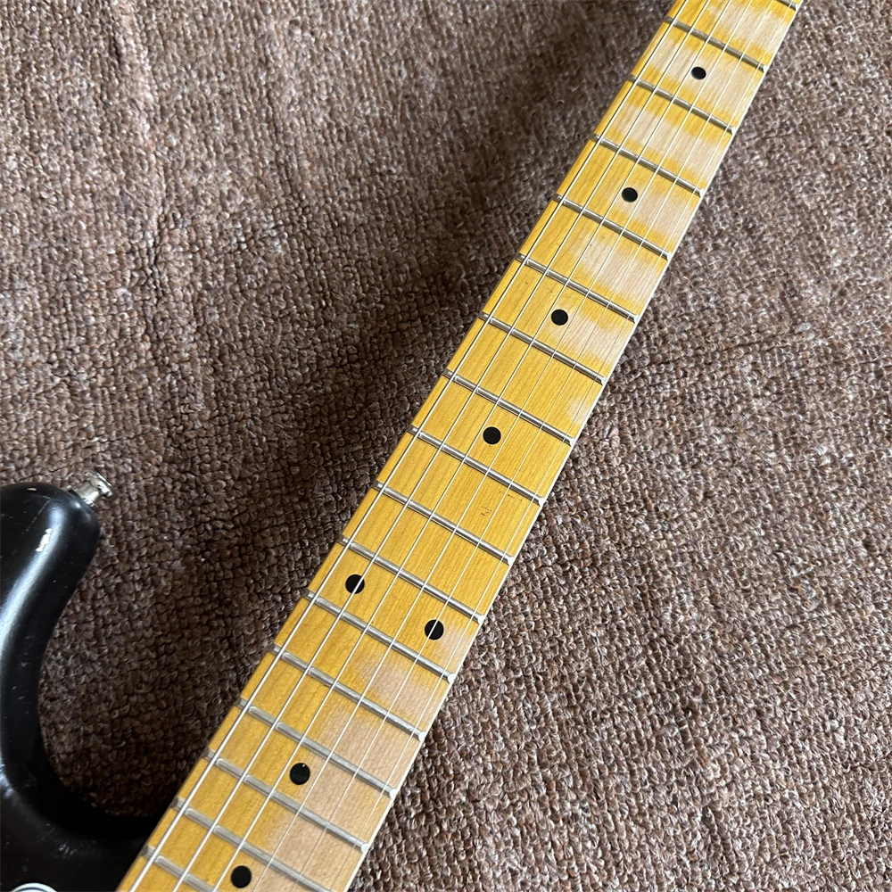 in stock handed relics aged old sunburst electric guitar chrome hardware maple fretboard shipping quickly high quality guitarra