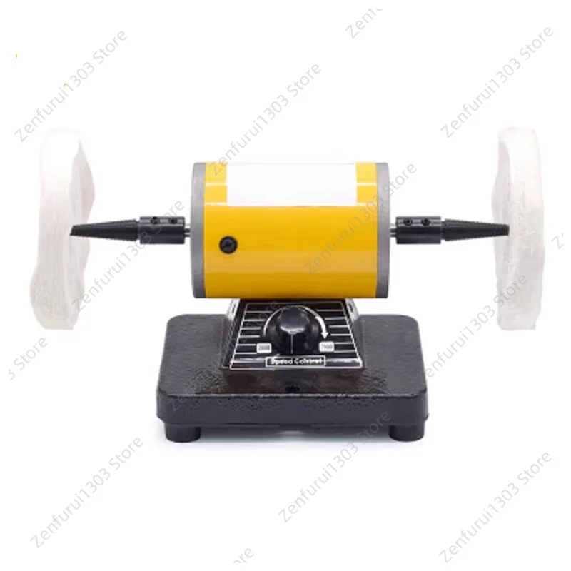 Dental Bench Polisher Lathe Quiet Motor Grinding Polishing Machine Lab Equipment